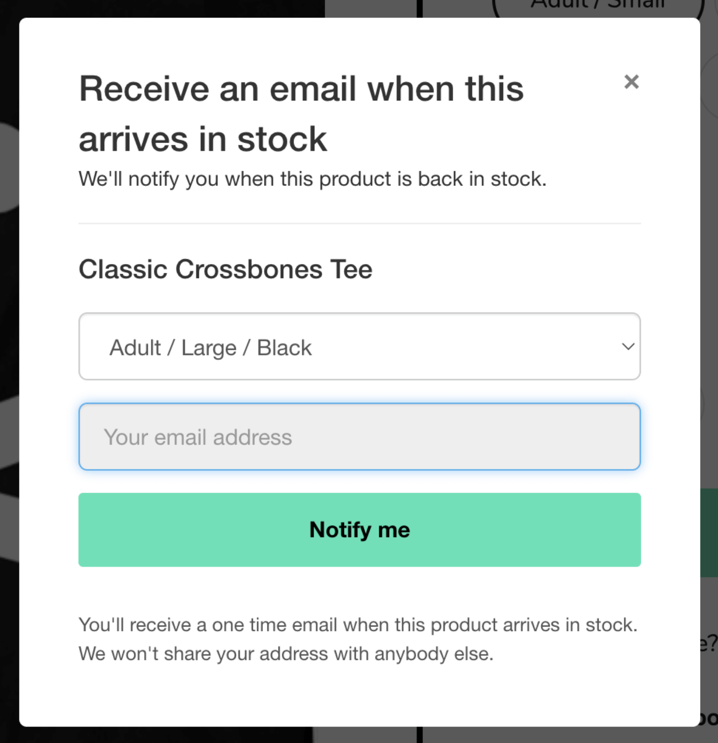examples product pages