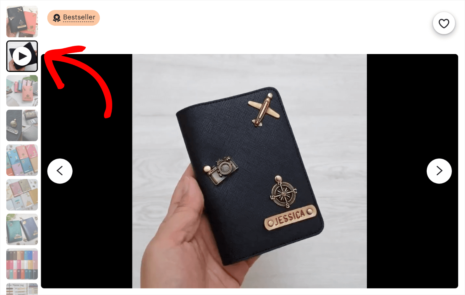 product page example